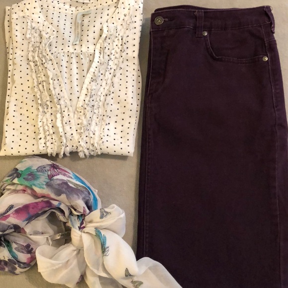 Gloria Vanderbilt Dresses & Skirts - Purple denim skirt